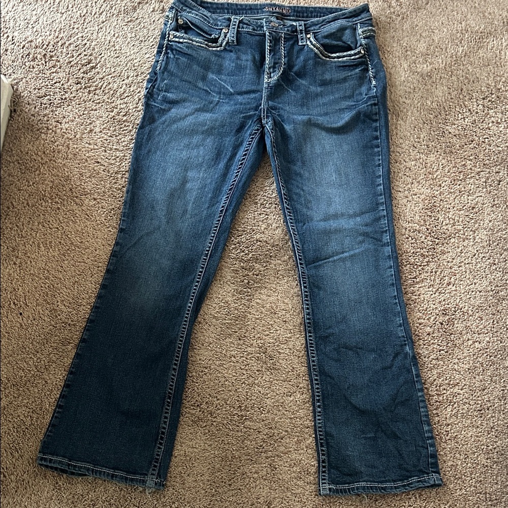 Silver Jeans Dark Blue Flare Women's Jeans